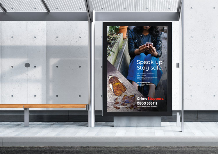 阻止犯罪慈善機構視覺形象設計,暢所欲言,保證安全