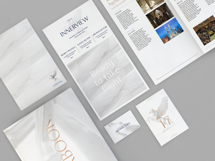 英國律師和法官的協(xié)會品牌視覺識別系統(tǒng)設(shè)計，飛馬標(biāo)志設(shè)計