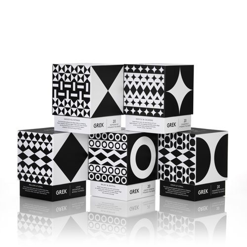 Grek茶葉公司現代品牌vi設計和創新茶葉包裝設計